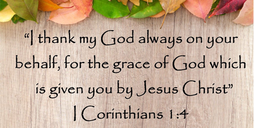 Giving Thanks to God for YOU