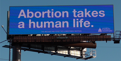 Pro-life Billboard Reaches Chicago and Suburbs!