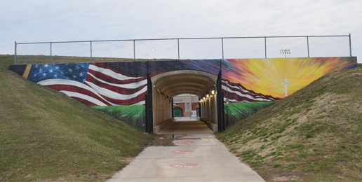 Wisconsin Group Tries to Force Illinois City to Remove Cross From Mural