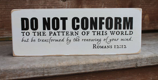 Forgetting the Command to Not Be Conformed to the World