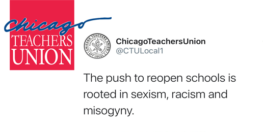 Chicago Teachers’ Union’s Absurd Tweet About School Re-Openings