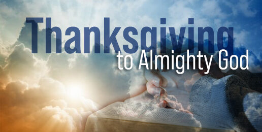 With Thanksgiving to Almighty God