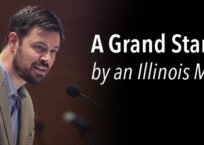 A Grand Stand by an Illinois Man