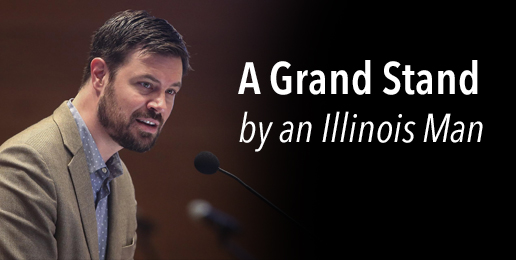 A Grand Stand by an Illinois Man