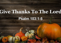 Giving Thanks Is Good For You