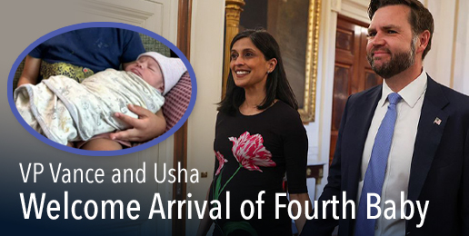 VP Vance and Usha Welcome Arrival of Fourth Baby VP Vance and Usha Welcome Arrival of Fourth Baby